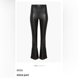 Wilfred high-wasted flared Vegan leather pants